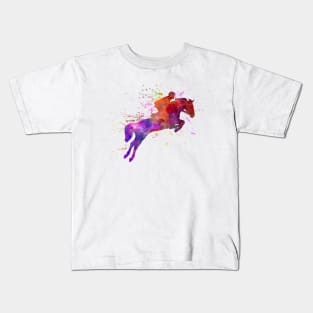 Watercolor horse show Kids T-Shirt